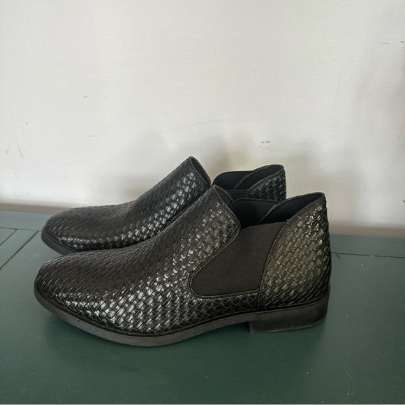 Black Woven Leather Men\'s Shoes main image 4